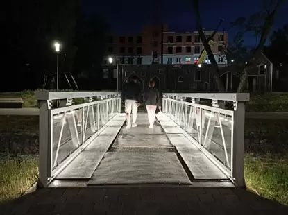 Модель Мост в парке Черняховска из Пешеходные мосты Модель Мост в парке Черняховска